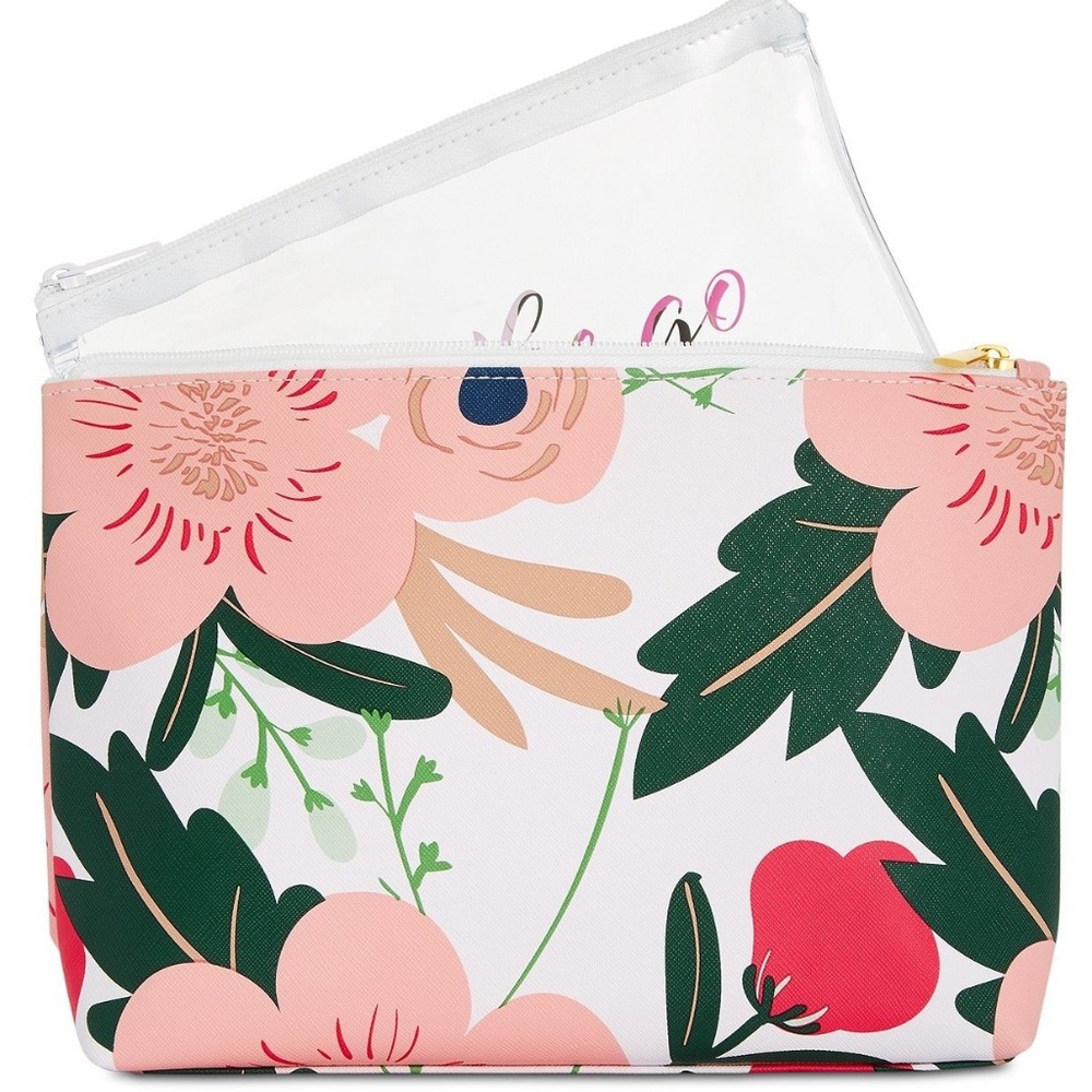 twelveNYC Floral Cosmetic Bag